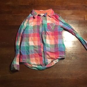 Rainbow flannel from Cat and Jack